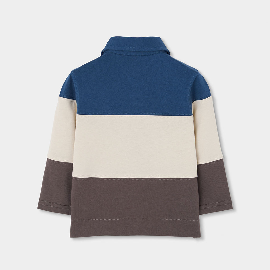 POLO DE MANGA LARGA TRICOLOR NIÑO