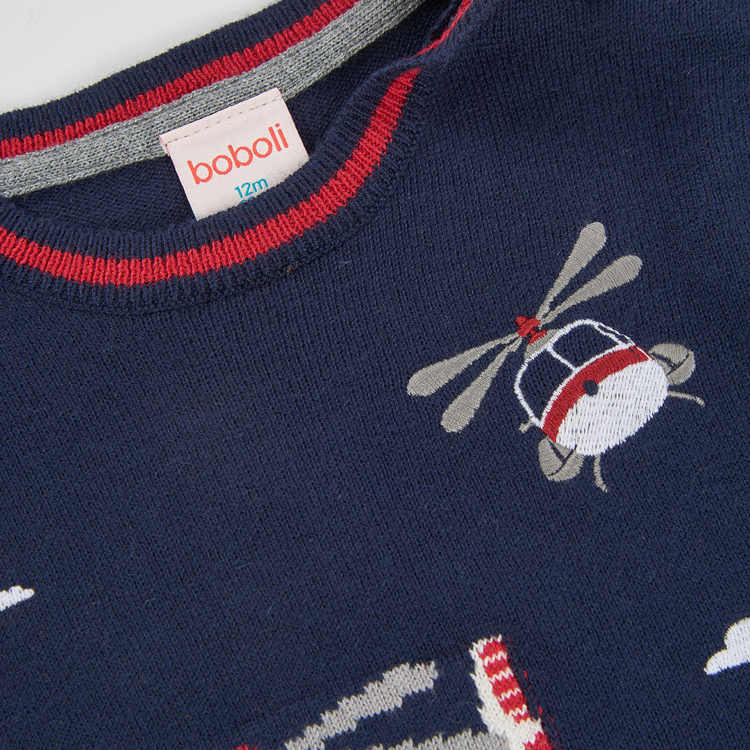 JERSEY DE MANGA LARGA HELICÓPTERO NIÑO