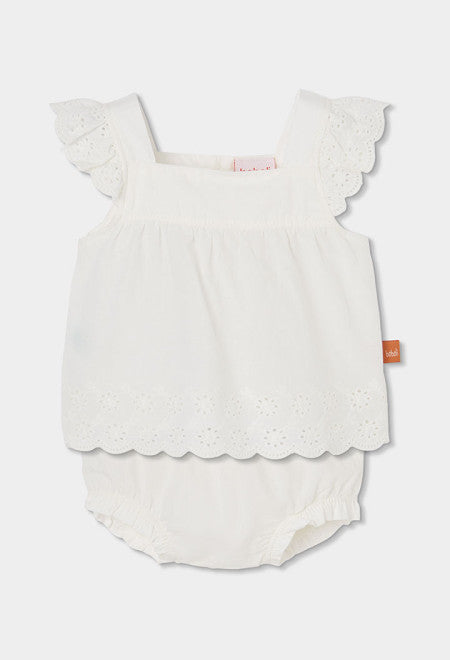 CONJUNTO DE TEJIDO BLANCO