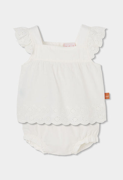 CONJUNTO DE TEJIDO BLANCO