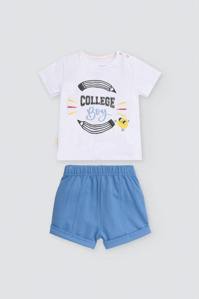 CONJUNTO BEBÉ DE MANGA CORTA COLLEGE