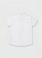 CAMISA MANGA CORTA NIÑO BLANCA