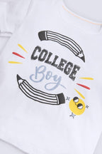 CONJUNTO BEBÉ DE MANGA CORTA COLLEGE