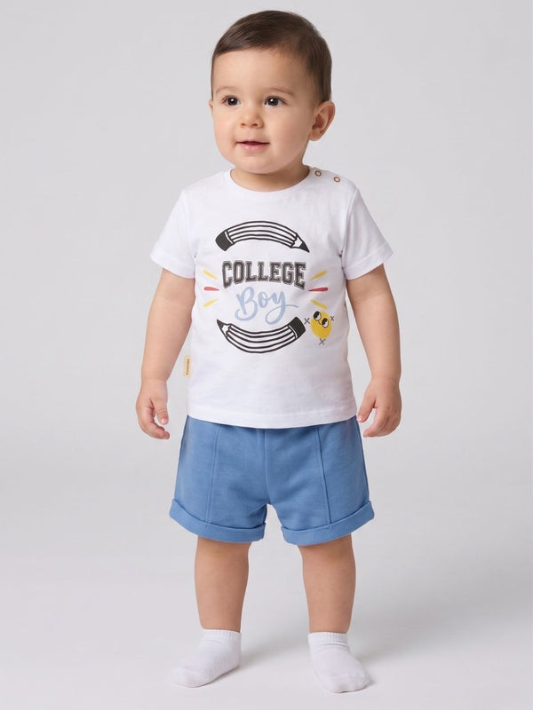 CONJUNTO BEBÉ DE MANGA CORTA COLLEGE