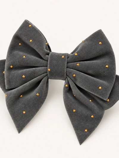 PINZA MOTEADA DE ORO GRIS