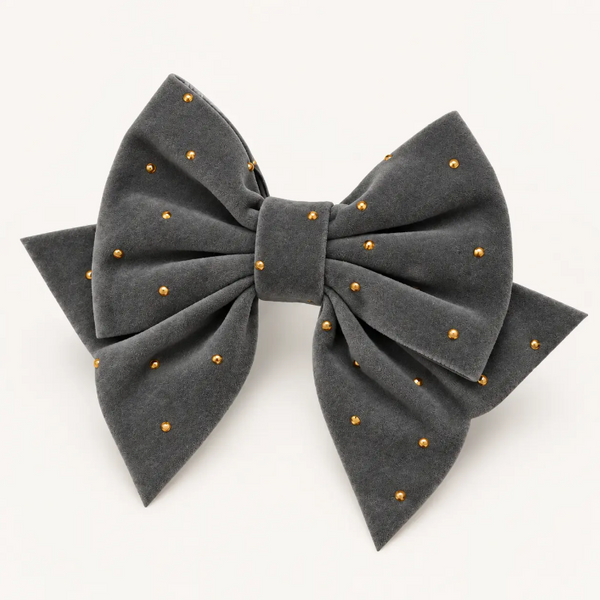 PINZA MOTEADA DE ORO GRIS