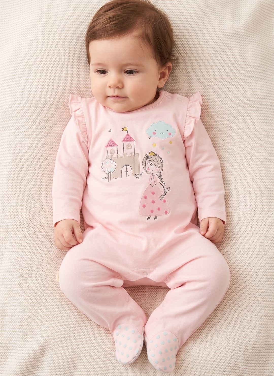 PELELE DE BEBÉ CON CASTILLO Y PRINCESA