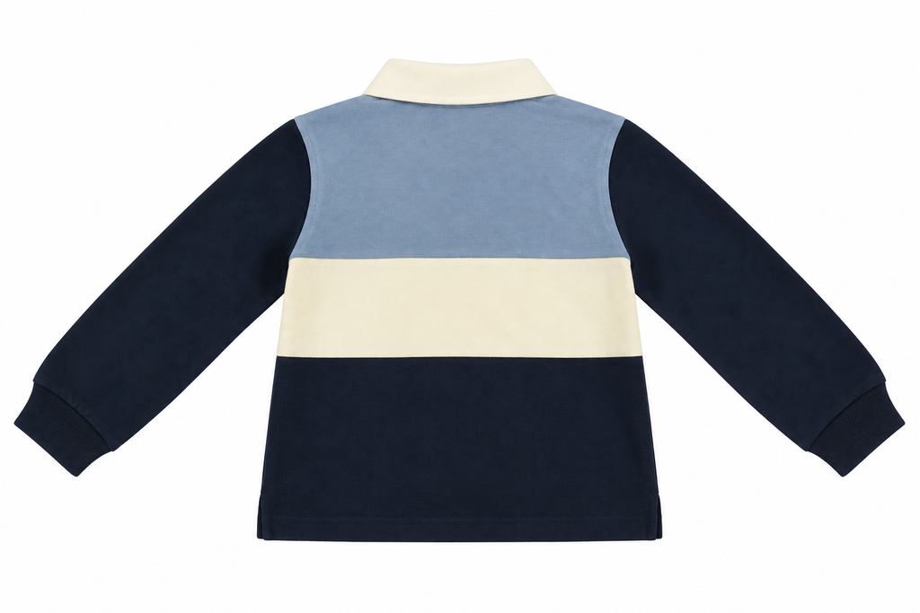 POLO DE RAYAS CELESTE, BLANCO Y MARINO ELEO
