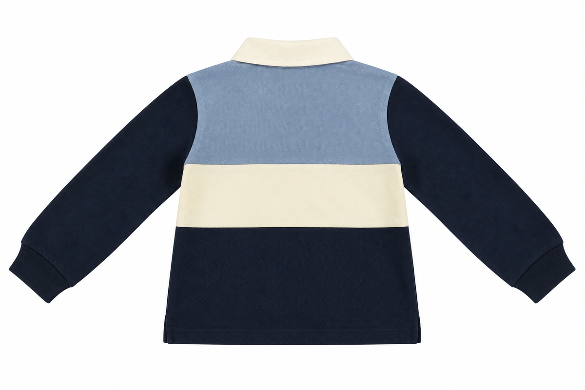 POLO DE RAYAS CELESTE, BLANCO Y MARINO ELEO