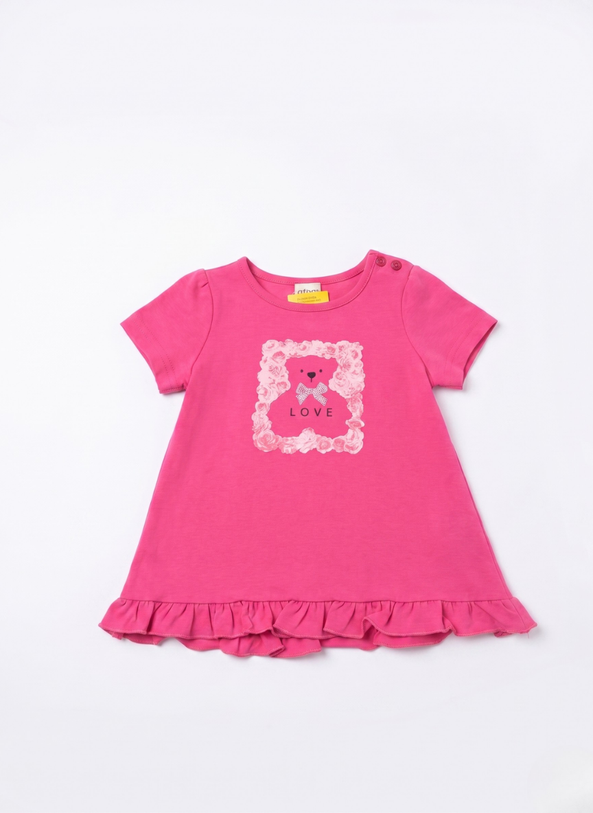 CAMISETA DE MANGA CORTA NIÑA OSITO LOVE