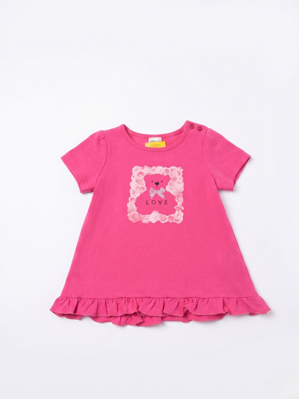 CAMISETA DE MANGA CORTA NIÑA OSITO LOVE