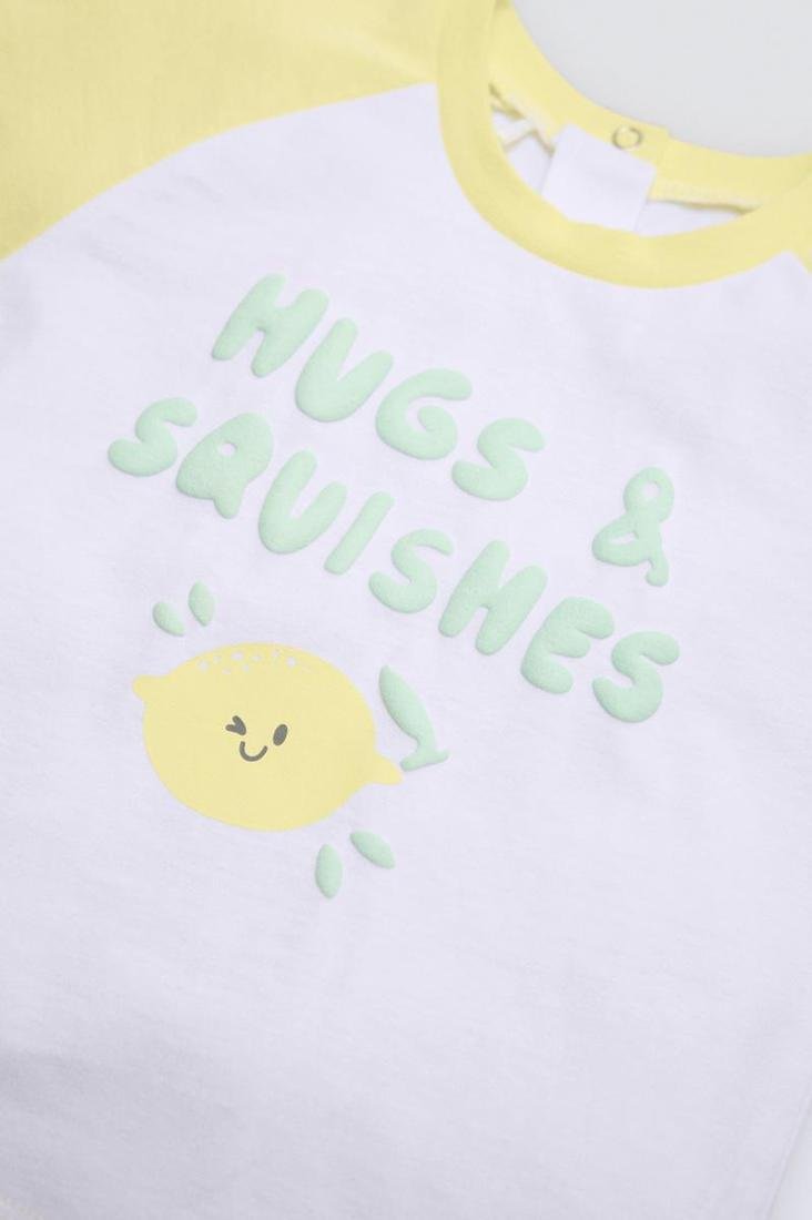 CONJUNTO DE BEBÉ DE MANGA CORTA CON LIMONCITO