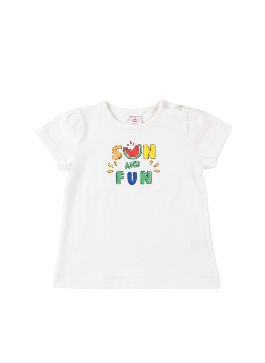CAMISETA DE MANGA CORTA DE NIÑA SUN AND FUN