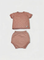 CONJUNTO DE BEBÉ NICKY ROSA