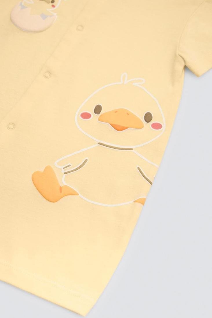 PELELE DE BEBÉ DE MANGA CORTA POLLITO