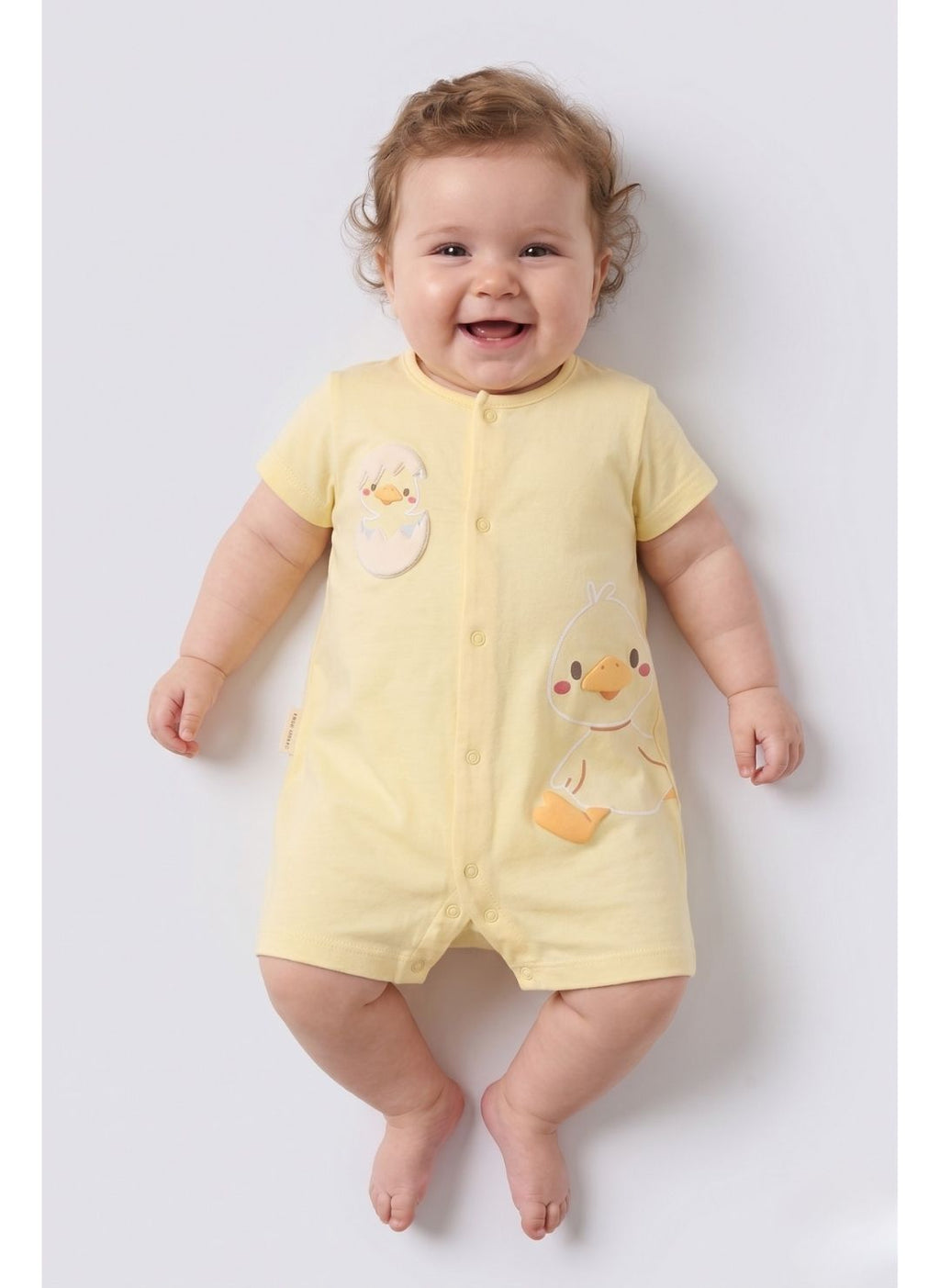 PELELE DE BEBÉ DE MANGA CORTA POLLITO