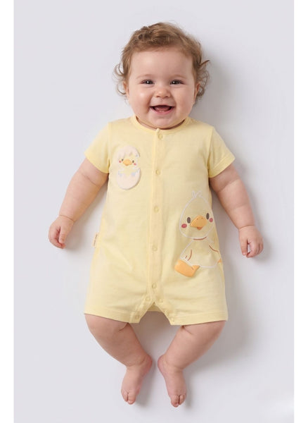 PELELE DE BEBÉ DE MANGA CORTA POLLITO