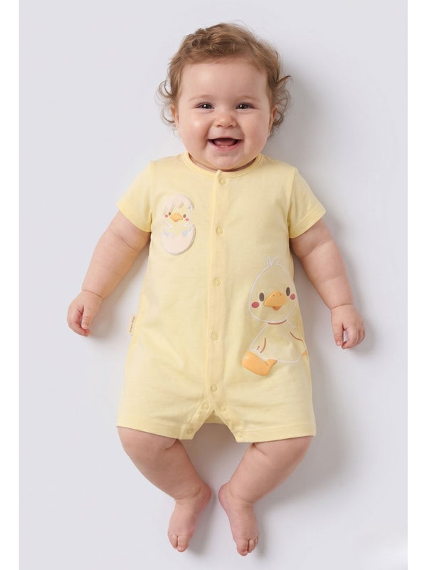 PELELE DE BEBÉ DE MANGA CORTA POLLITO