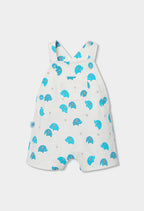 CONJUNTO DE PUNTO CON ESTAMPADO DE ELEFANTES BLANCO