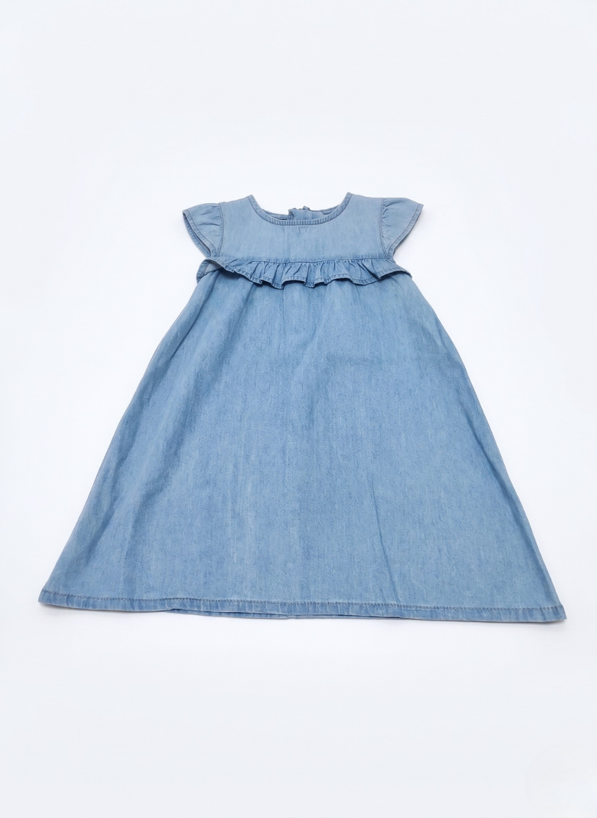 VESTIDO VAQUERO AZUL BEBÉ