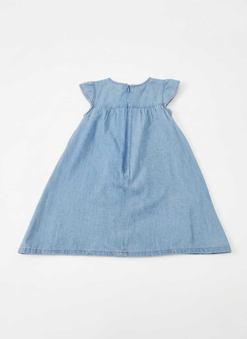 VESTIDO VAQUERO AZUL BEBÉ