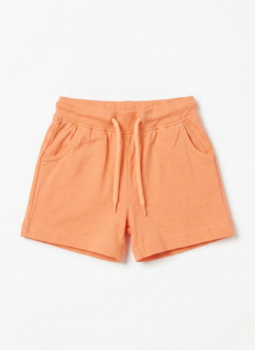 PANTALONES CORTOS DEPORTIVOS NARANJA NIÑA