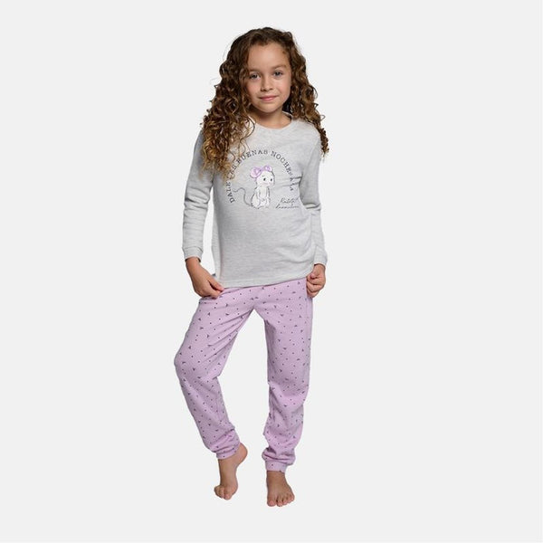 PIJAMA DE MANGA LARGA BUENAS NOCHES RATONCITO