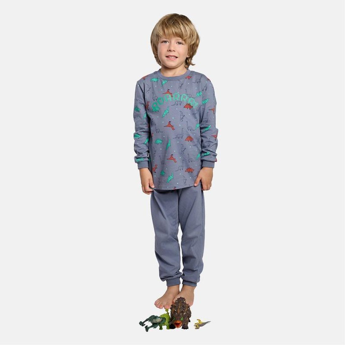 PIJAMA DE MANGA LARGA DINOSAURIOS