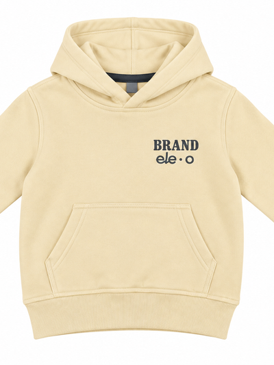 SUDADERA BEIGE CON FORRO BORDADO ELEO