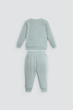 CONJUNTO DE BEBÉ DE MANGA LARGA VERDE