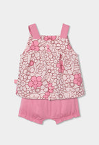 CONJUNTO DE PUNTO CORTO CON ESTAMPADO DE FLORES