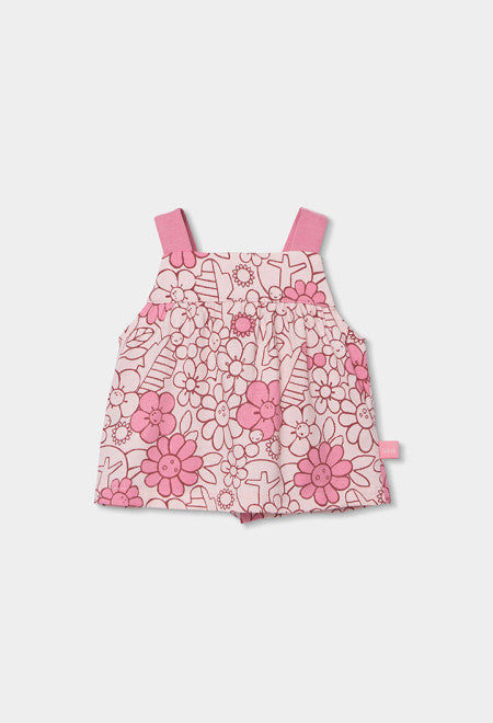CONJUNTO DE PUNTO CORTO CON ESTAMPADO DE FLORES