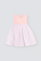 VESTIDO BEBÉ SIN MANGAS ROSA
