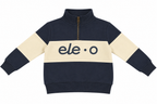 SUDADERA AZUL MARINO Y BEIGE ELEO