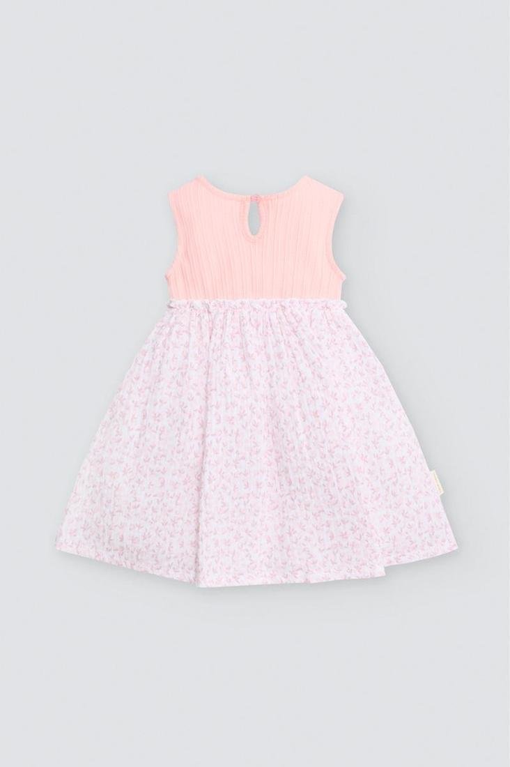 VESTIDO BEBÉ SIN MANGAS ROSA