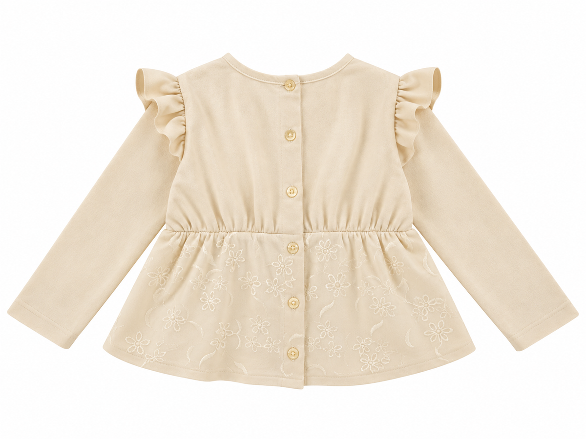 SUDADERA BORDADA NIÑA SABANA