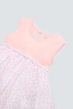 VESTIDO BEBÉ SIN MANGAS ROSA
