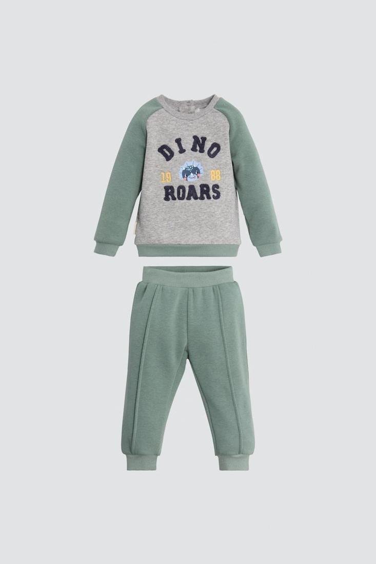 CONJUNTO DE BEBÉ DE MANGA LARGA DINO