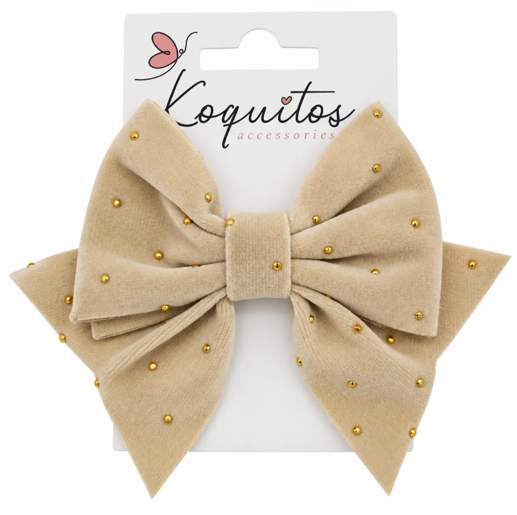 PINZA MOTEADA DE ORO CAMEL