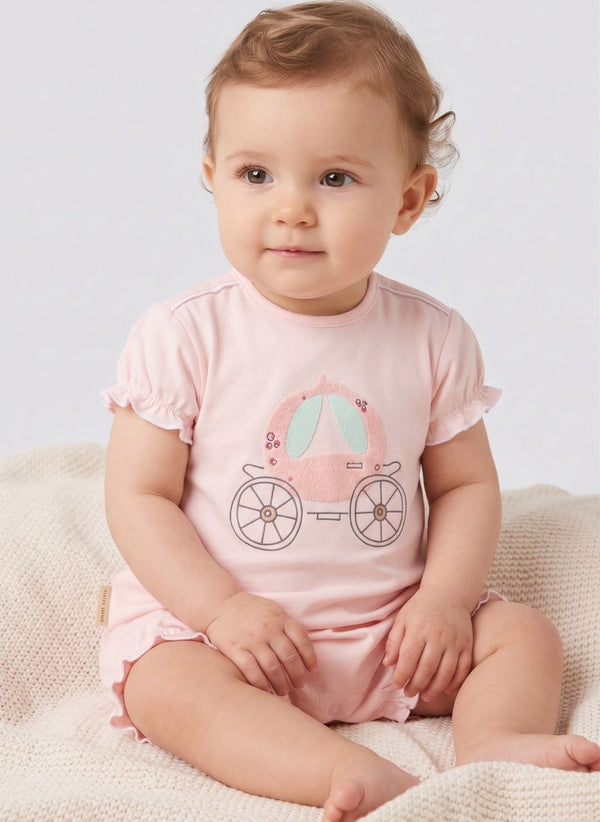 PELELE DE BEBÉ CON CARROZA DE PRINCESA