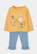 CONJUNTO DE PUNTO CON FLORES BLEACH