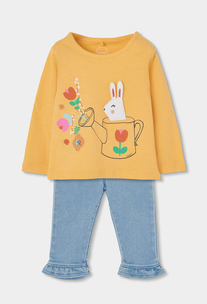 CONJUNTO DE PUNTO CON FLORES BLEACH