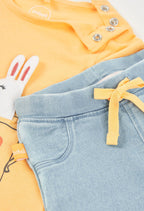 CONJUNTO DE PUNTO CON FLORES BLEACH
