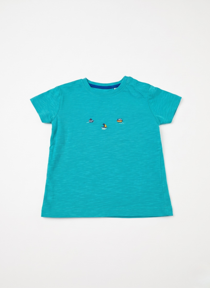 CAMISETA DE MANGA CORTA NIÑO MAR