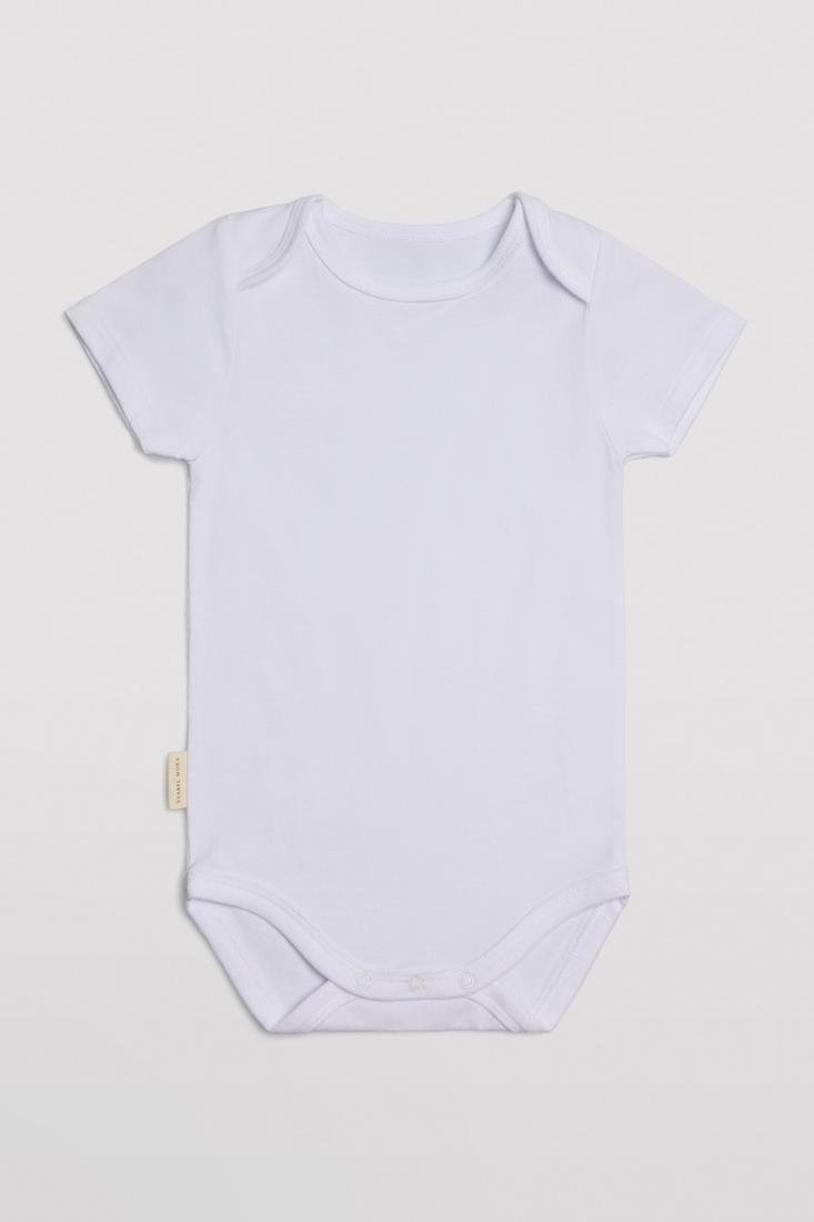 BODY DE BEBÉ DE MANGA CORTA BLANCO