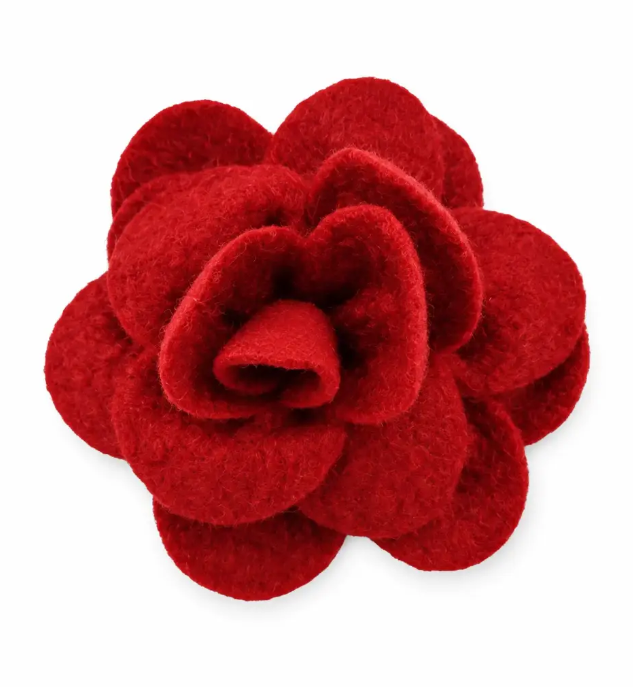 PINZA DE FLOR ROJO