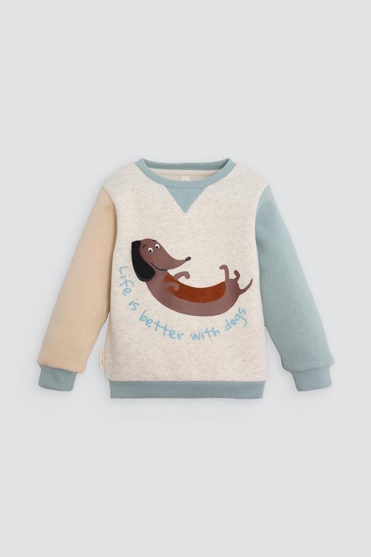 CONJUNTO DE BEBÉ DE MANGA LARGA PERRITO