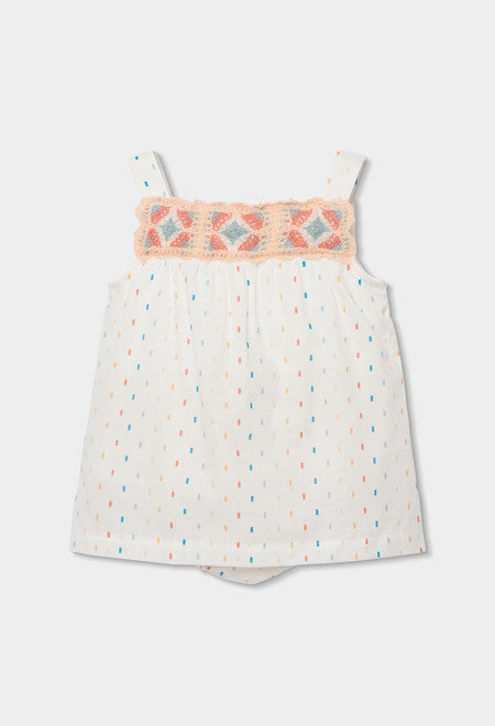 VESTIDO BLANCO DE TIRANTES