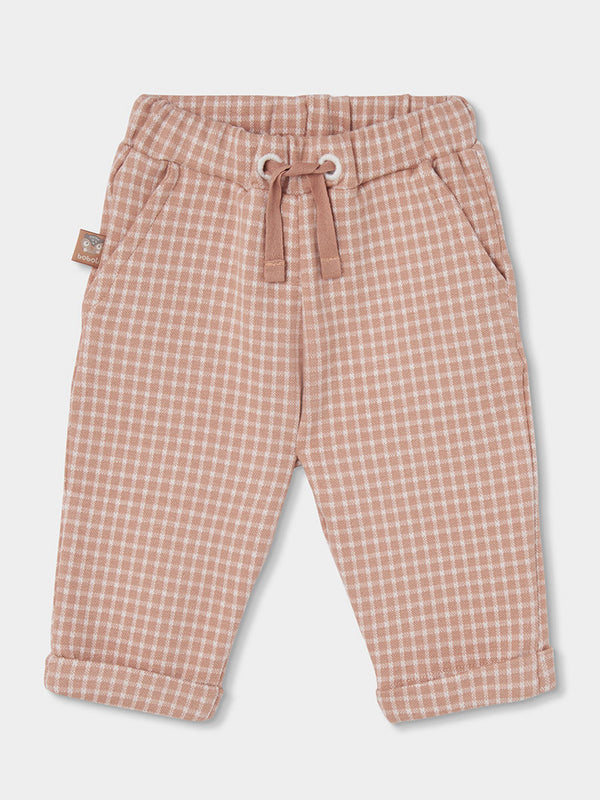 PANTALÓN DE PUNTO A CUADROS PARA BEBÉ