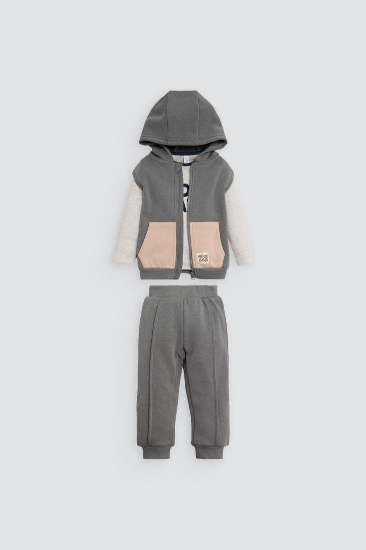CONJUNTO DE BEBÉ DE MANGA LARGA WOOD